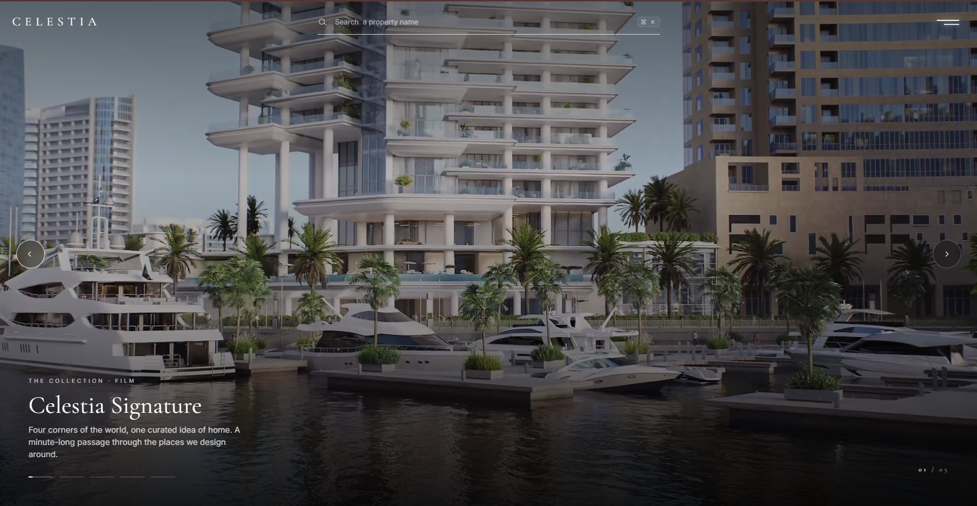 CELESTIA — Luxury Real Estate Platform